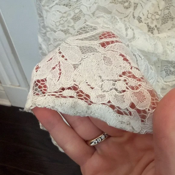 Reformation White Lace Negroni Bridal Maxi Dress Off White Size 2 - Picture 13 of 15